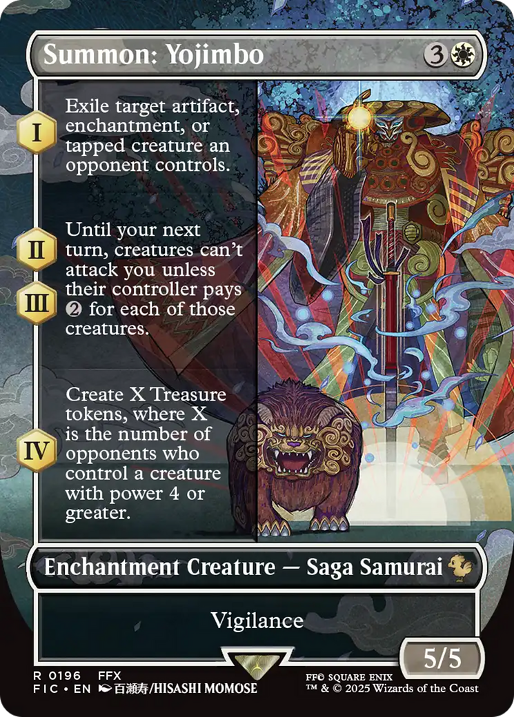 Summon: Yojimbo (Borderless) [FINAL FANTASY Commander] | Eastridge Sports Cards & Games