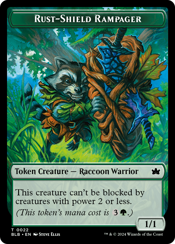 Rust-Shield Rampager Token [Bloomburrow Tokens] | Eastridge Sports Cards & Games