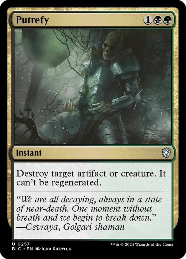 Putrefy [Bloomburrow Commander] | Eastridge Sports Cards & Games