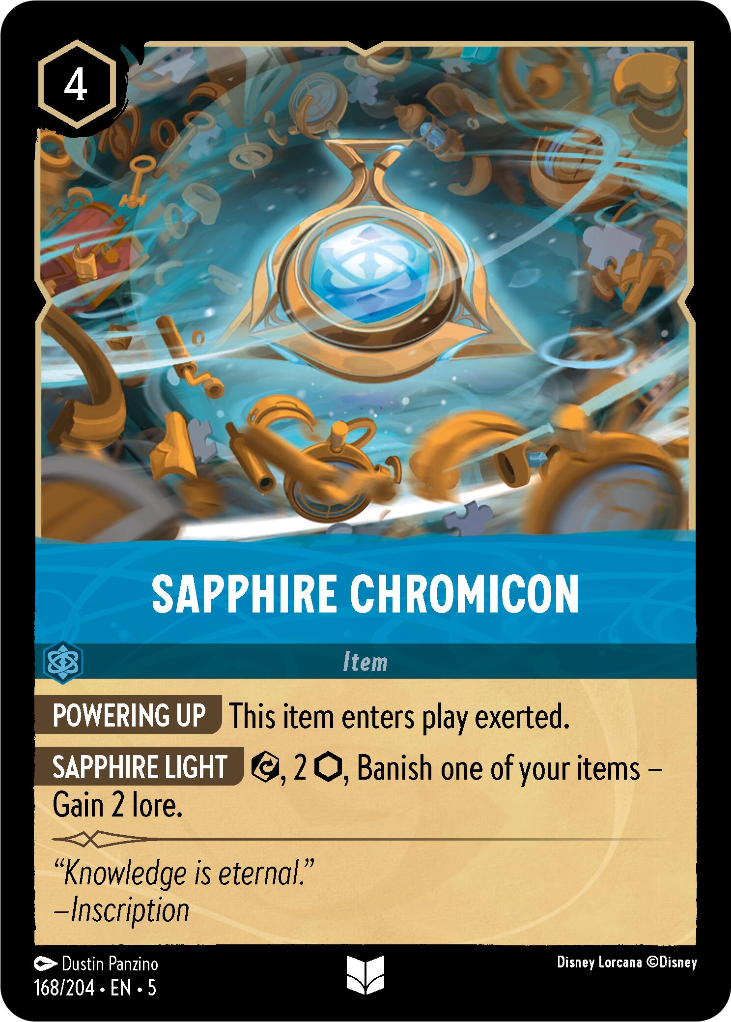 Sapphire Chromicon (168/204) [Shimmering Skies] | Eastridge Sports Cards & Games