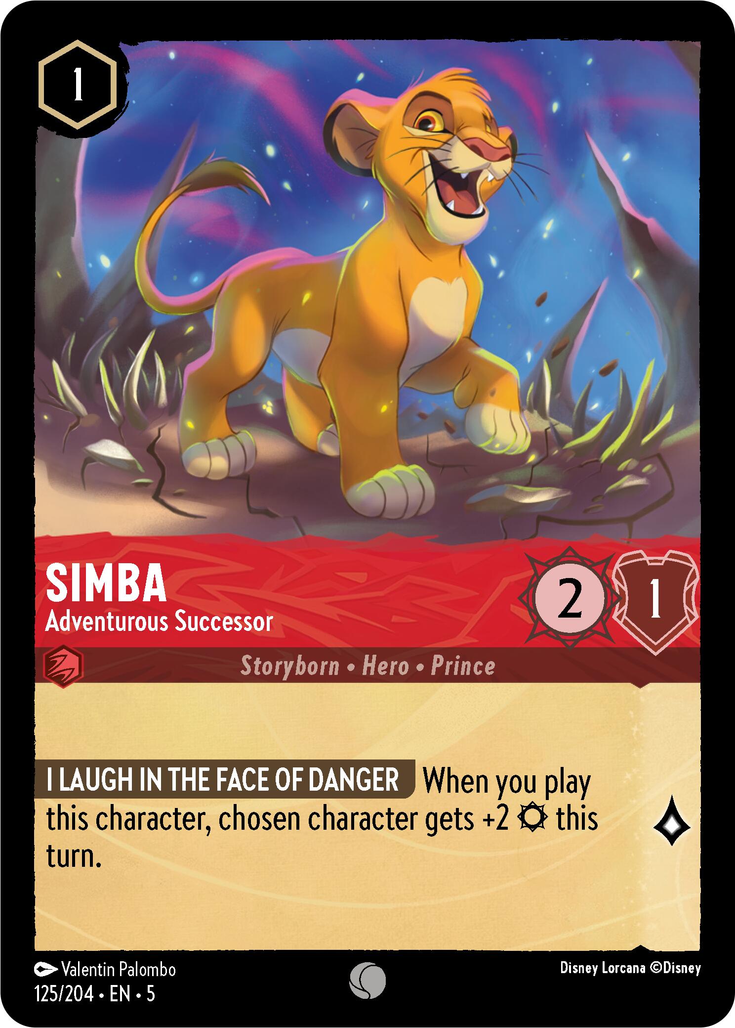 Simba - Adventurous Successor (125/204) [Shimmering Skies] | Eastridge Sports Cards & Games