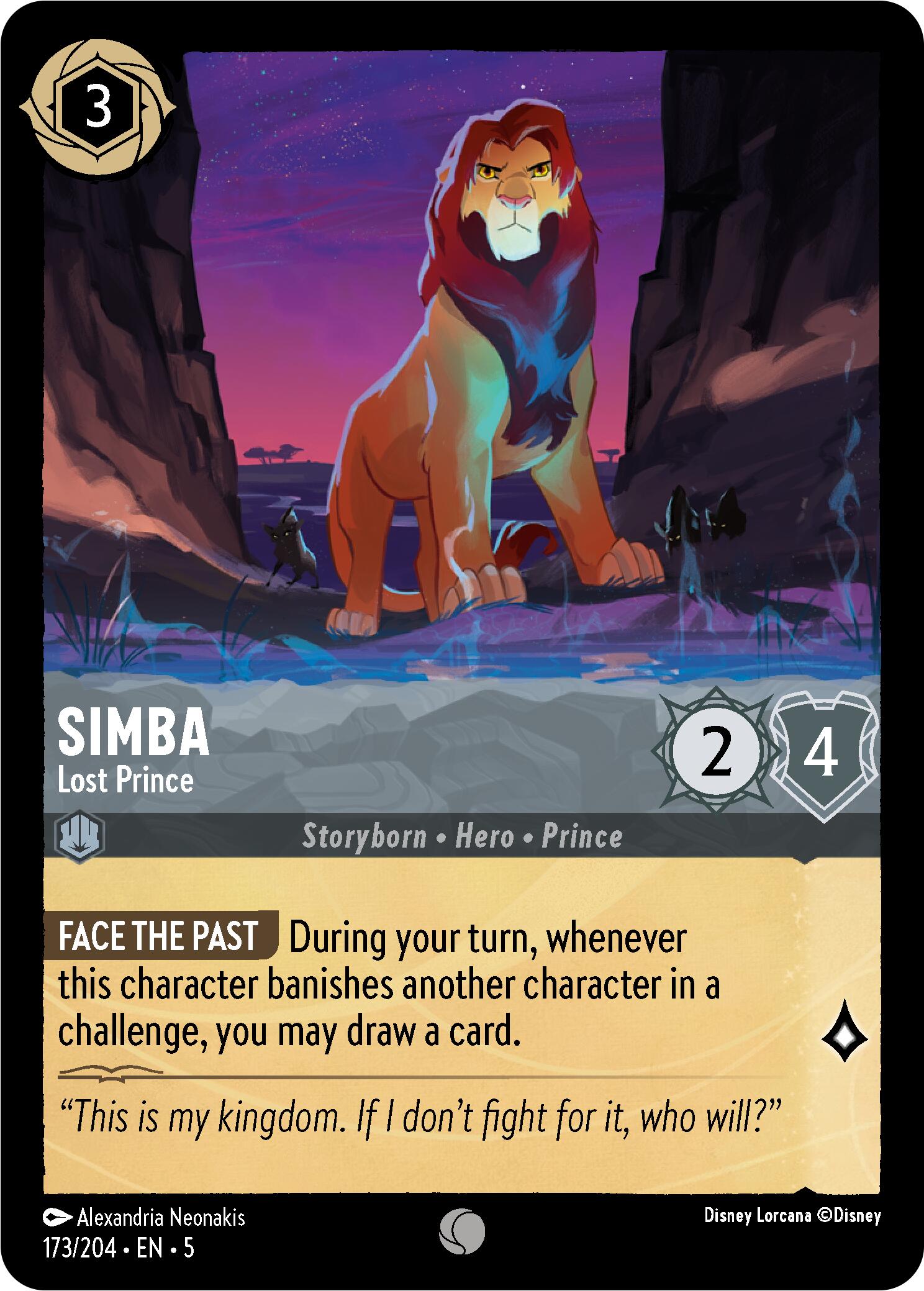 Simba - Lost Prince (173/204) [Shimmering Skies] | Eastridge Sports Cards & Games