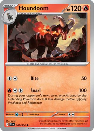 Houndoom (008/064) [Scarlet & Violet: Shrouded Fable] | Eastridge Sports Cards & Games