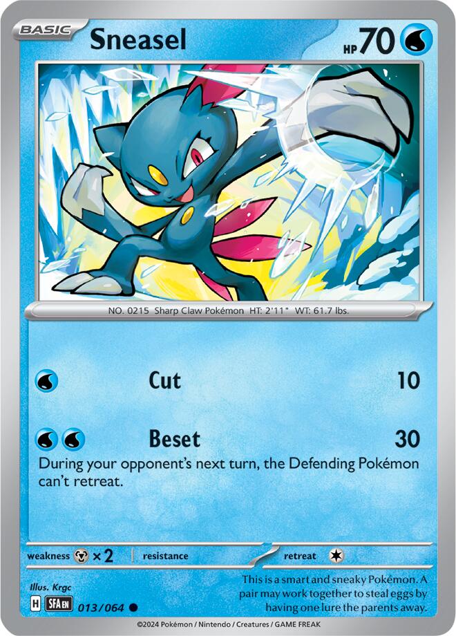 Sneasel (013/064) [Scarlet & Violet: Shrouded Fable] | Eastridge Sports Cards & Games