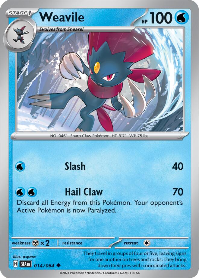 Weavile (014/064) [Scarlet & Violet: Shrouded Fable] | Eastridge Sports Cards & Games