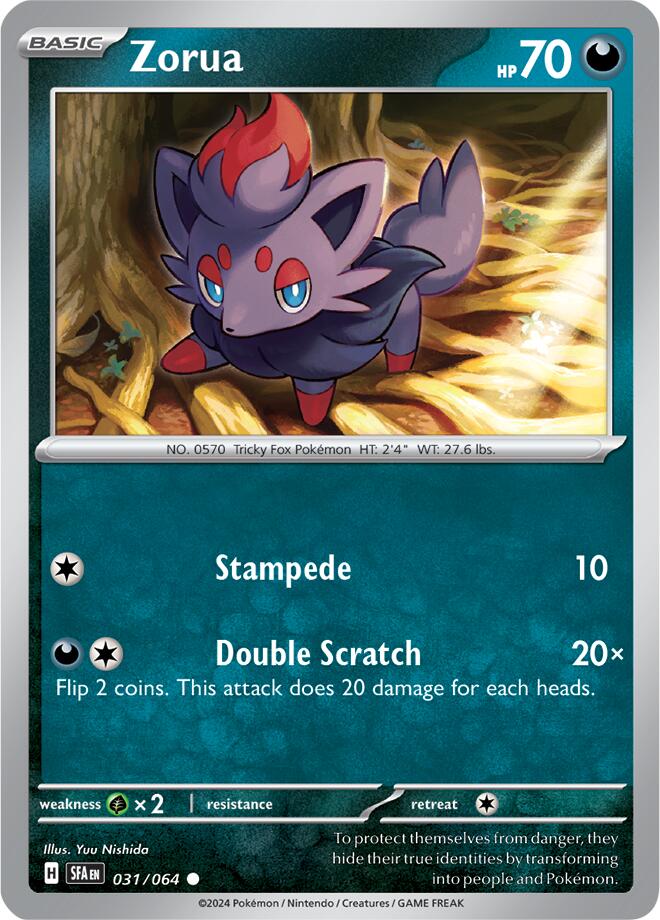 Zorua (031/064) [Scarlet & Violet: Shrouded Fable] | Eastridge Sports Cards & Games