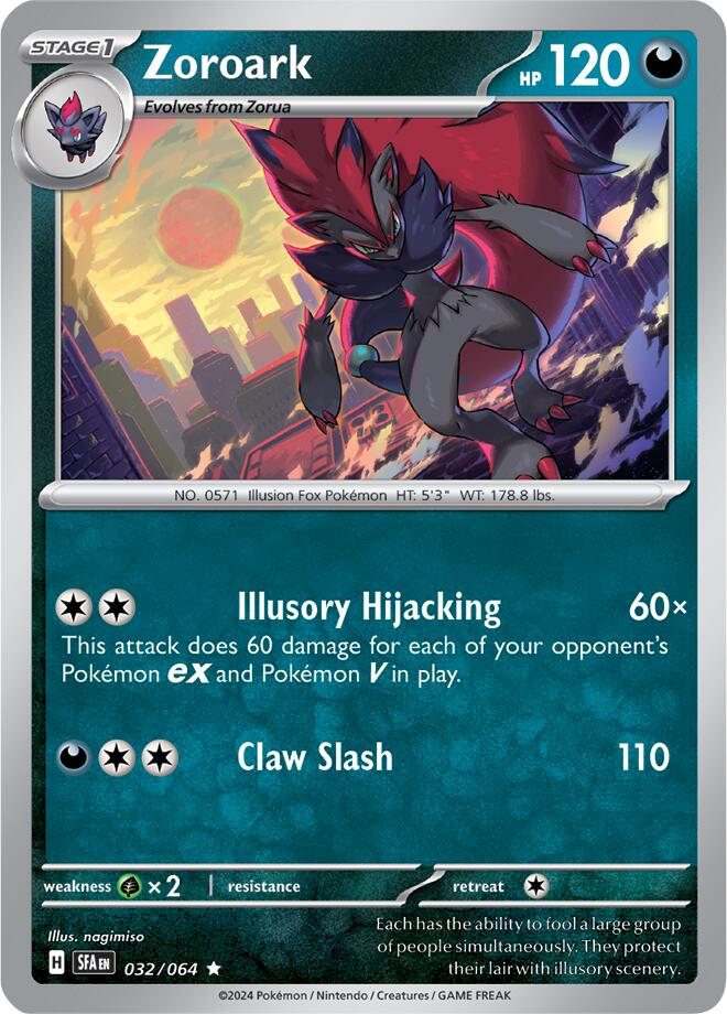 Zoroark (032/064) [Scarlet & Violet: Shrouded Fable] | Eastridge Sports Cards & Games