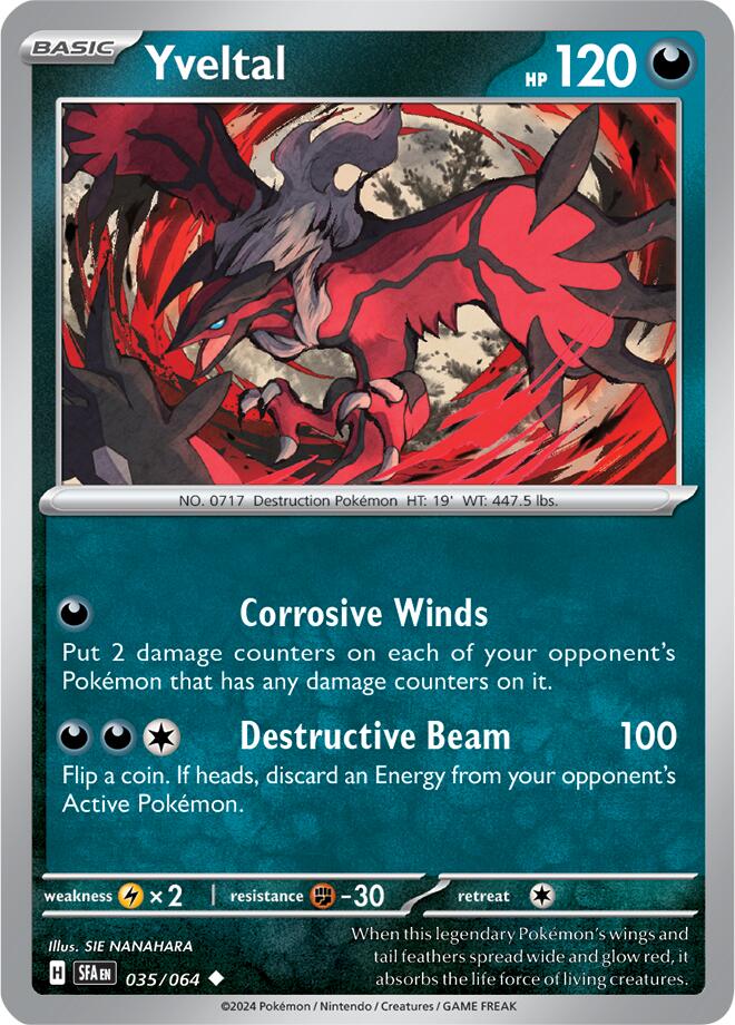 Yveltal (035/064) [Scarlet & Violet: Shrouded Fable] | Eastridge Sports Cards & Games