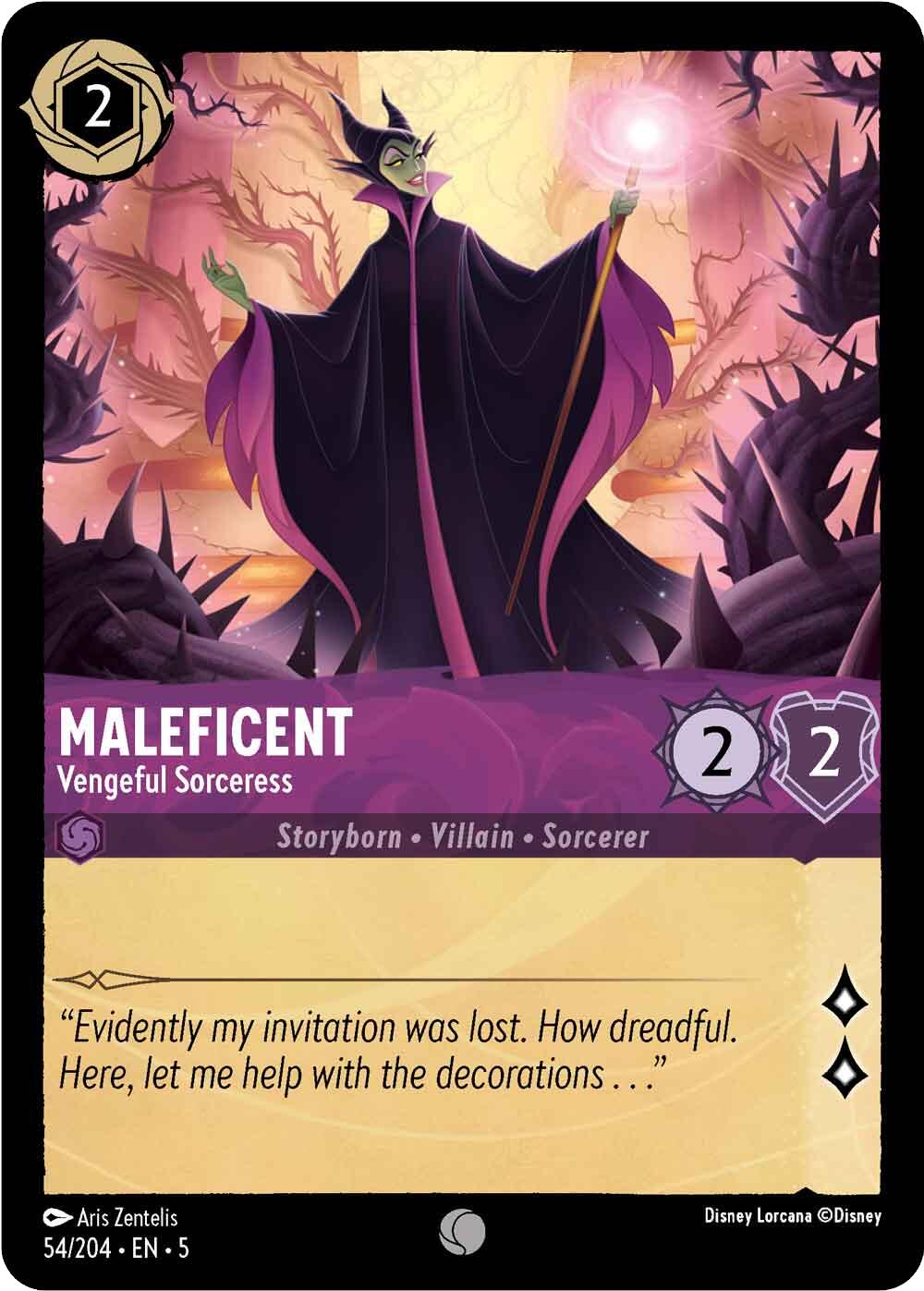 Maleficent - Vengeful Sorceress (54/204) [Shimmering Skies] | Eastridge Sports Cards & Games