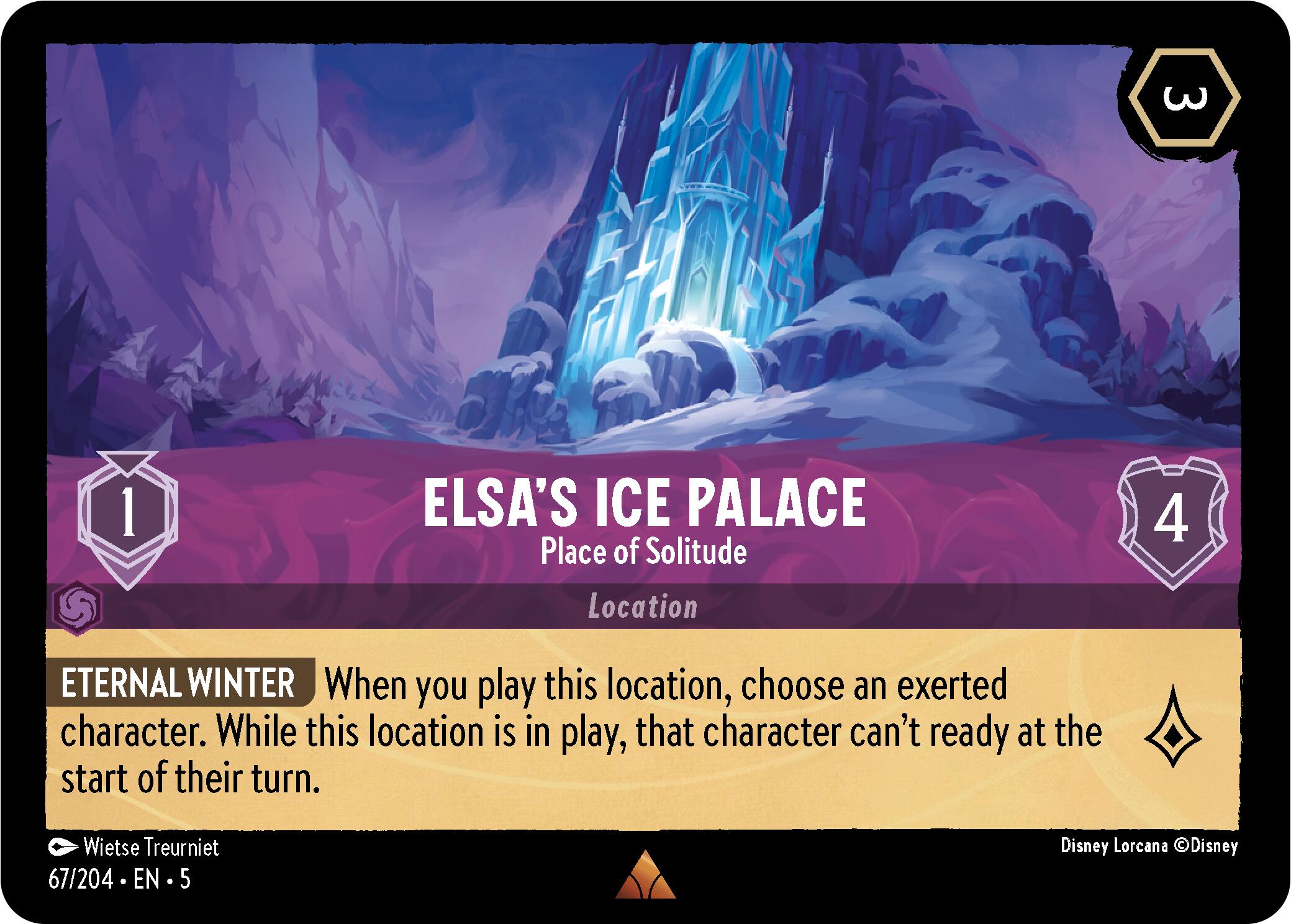 Elsa's Ice Palace - Place of Solitude (67/204) [Shimmering Skies] | Eastridge Sports Cards & Games