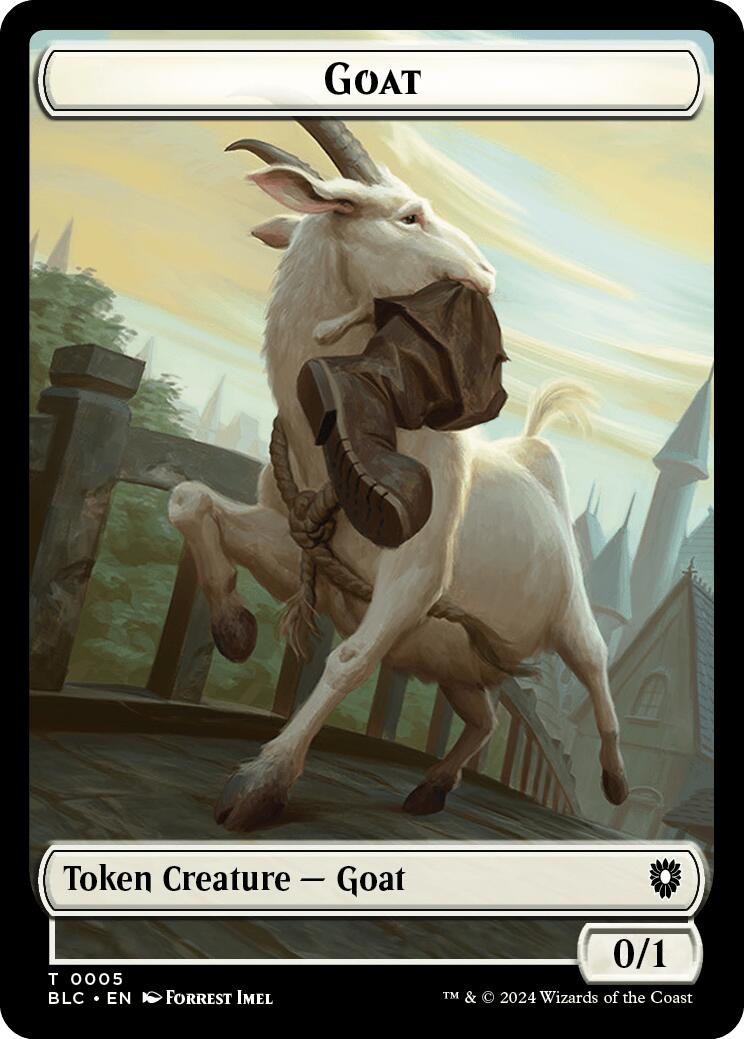 Goat // Wolf (032) Double-Sided Token [Bloomburrow Commander Tokens] | Eastridge Sports Cards & Games