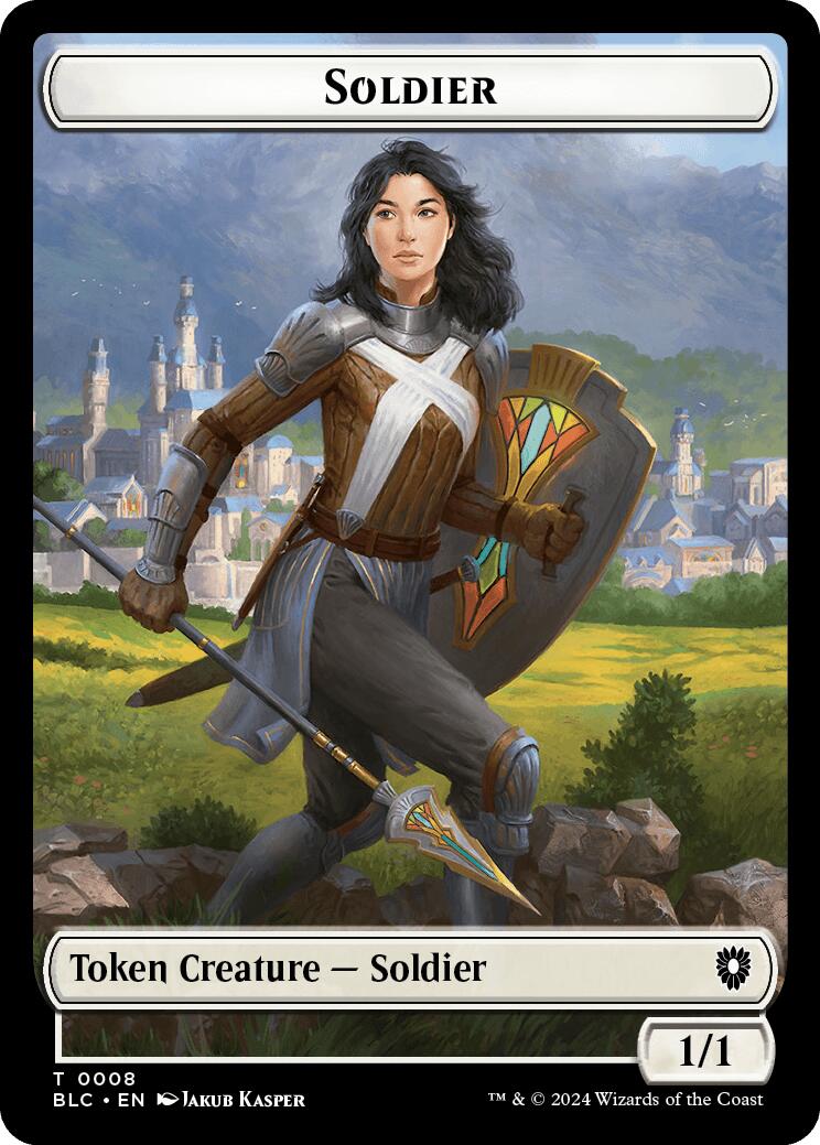 Soldier // Citizen Double-Sided Token [Bloomburrow Commander Tokens] | Eastridge Sports Cards & Games