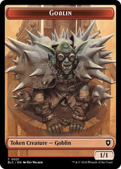 Goblin // Thopter Double-Sided Token [Bloomburrow Commander Tokens] | Eastridge Sports Cards & Games