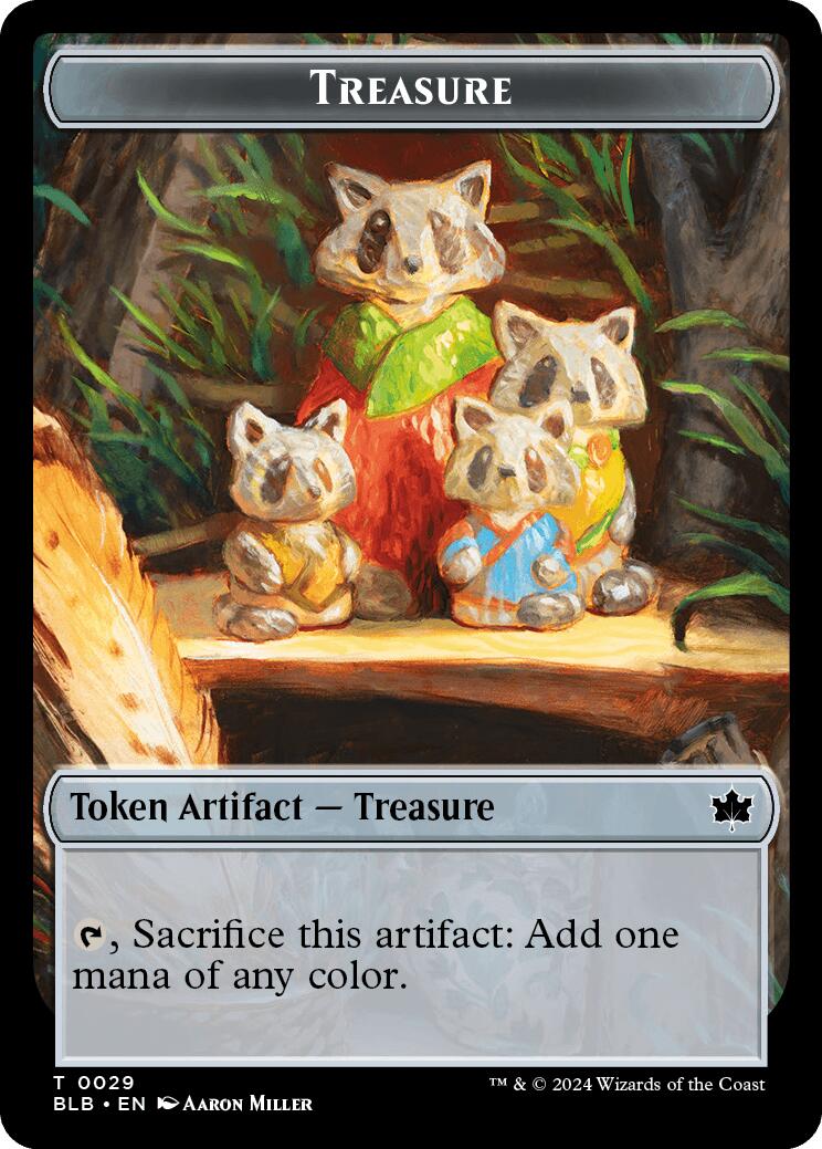 Cat // Treasure Double-Sided Token [Bloomburrow Commander Tokens] | Eastridge Sports Cards & Games