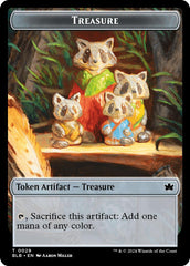 Saproling // Treasure Double-Sided Token [Bloomburrow Commander Tokens] | Eastridge Sports Cards & Games