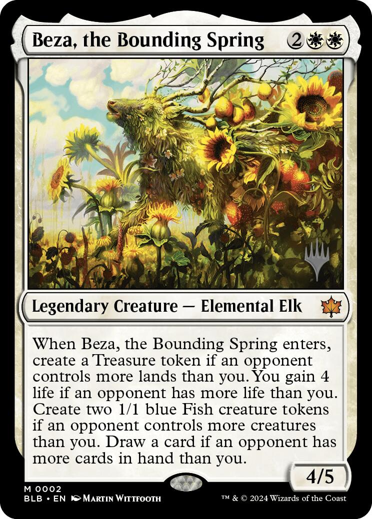 Beza, the Bounding Spring (Promo Pack) [Bloomburrow Promos] | Eastridge Sports Cards & Games