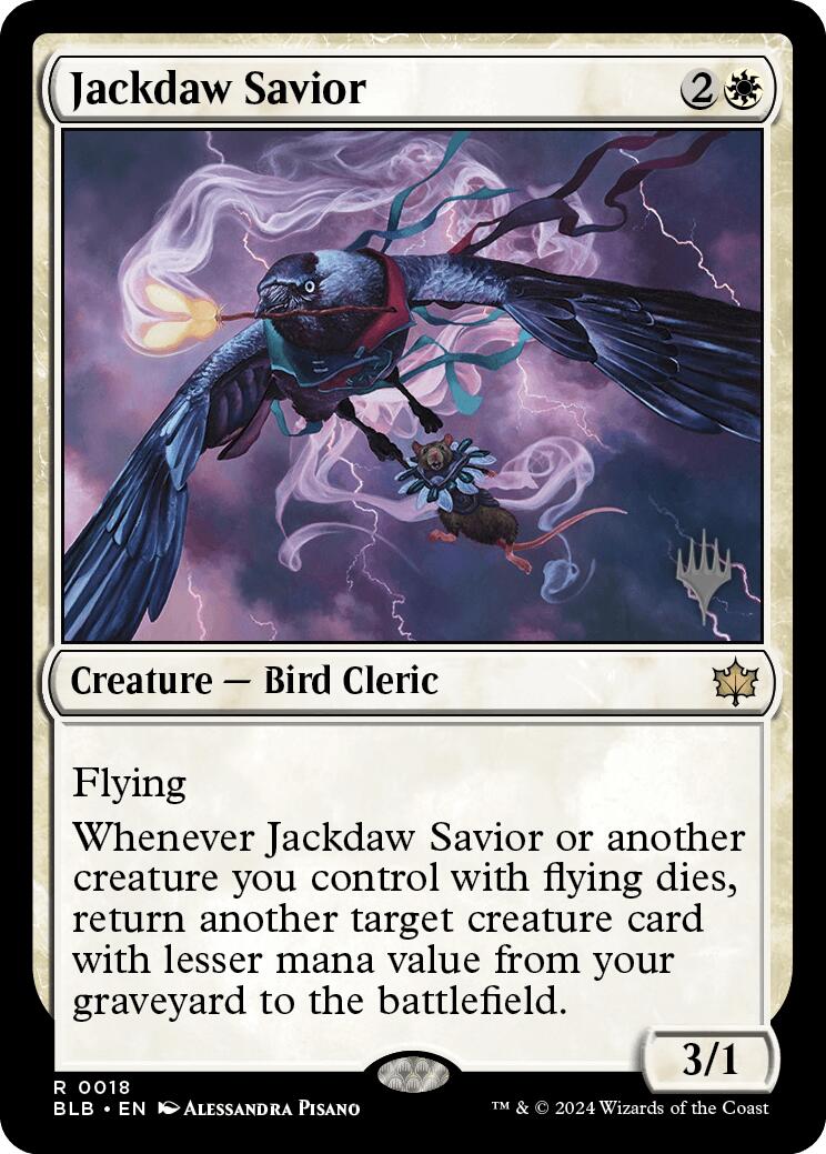 Jackdaw Savior (Promo Pack) [Bloomburrow Promos] | Eastridge Sports Cards & Games