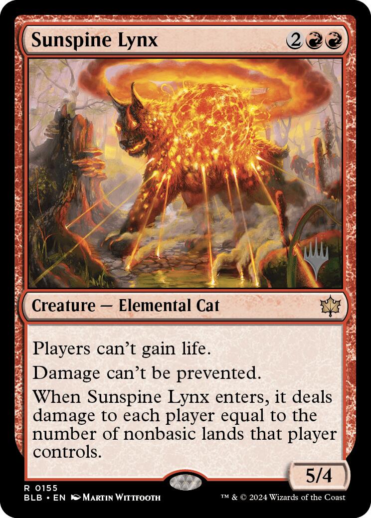 Sunspine Lynx (Promo Pack) [Bloomburrow Promos] | Eastridge Sports Cards & Games