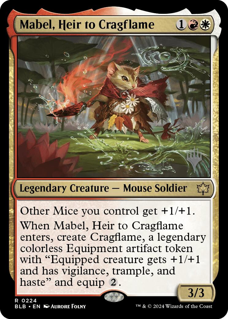 Mabel, Heir to Cragflame (Promo Pack) [Bloomburrow Promos] | Eastridge Sports Cards & Games