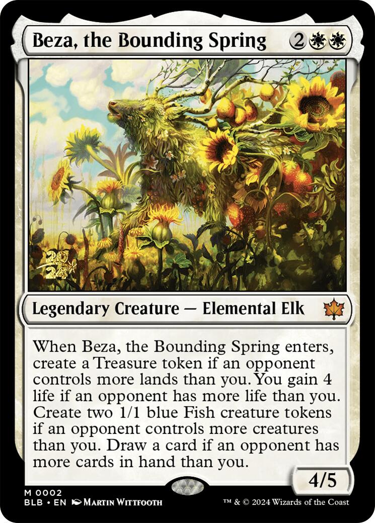 Beza, the Bounding Spring [Bloomburrow Prerelease Promos] | Eastridge Sports Cards & Games