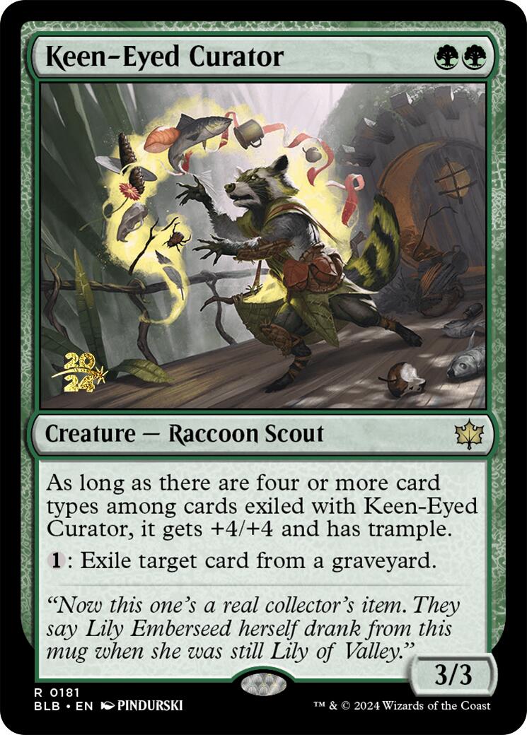 Keen-Eyed Curator [Bloomburrow Prerelease Promos] | Eastridge Sports Cards & Games