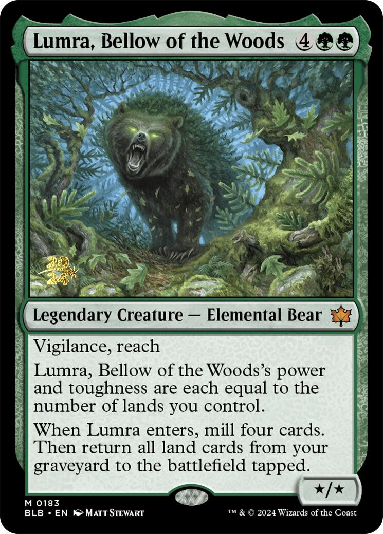 Lumra, Bellow of the Woods [Bloomburrow Prerelease Promos] | Eastridge Sports Cards & Games
