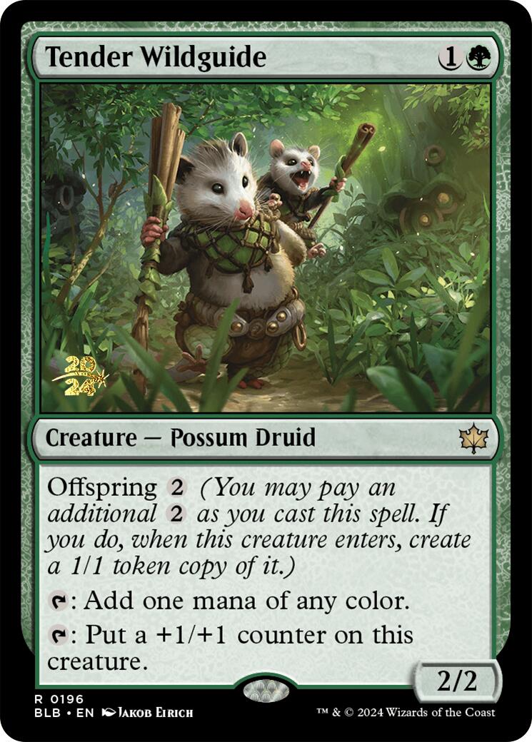 Tender Wildguide [Bloomburrow Prerelease Promos] | Eastridge Sports Cards & Games