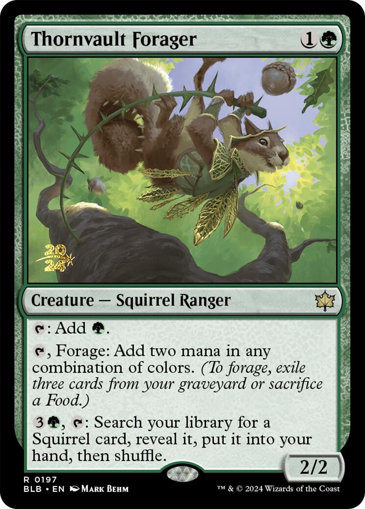 Thornvault Forager [Bloomburrow Prerelease Promos] | Eastridge Sports Cards & Games