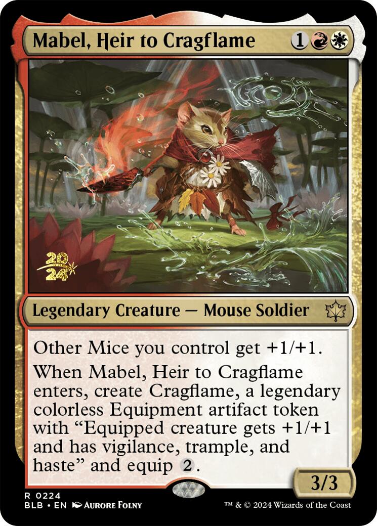 Mabel, Heir to Cragflame [Bloomburrow Prerelease Promos] | Eastridge Sports Cards & Games