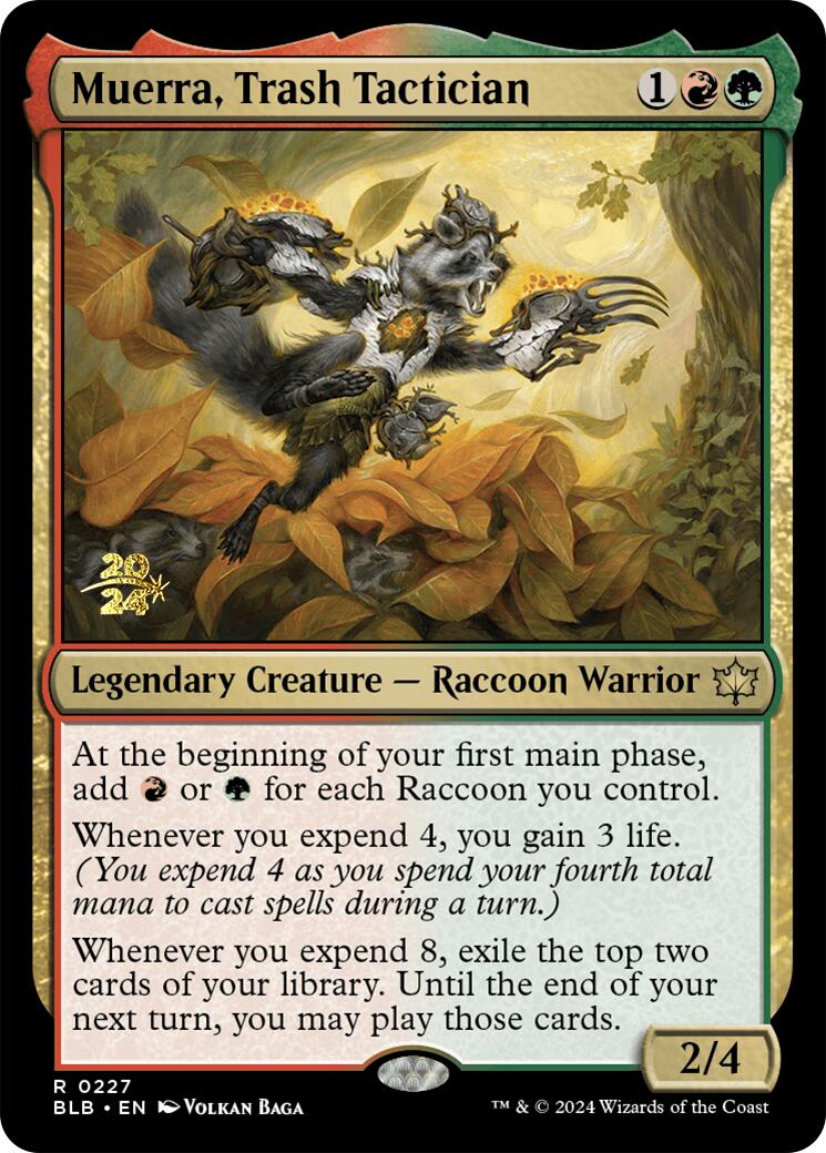 Muerra, Trash Tactician [Bloomburrow Prerelease Promos] | Eastridge Sports Cards & Games