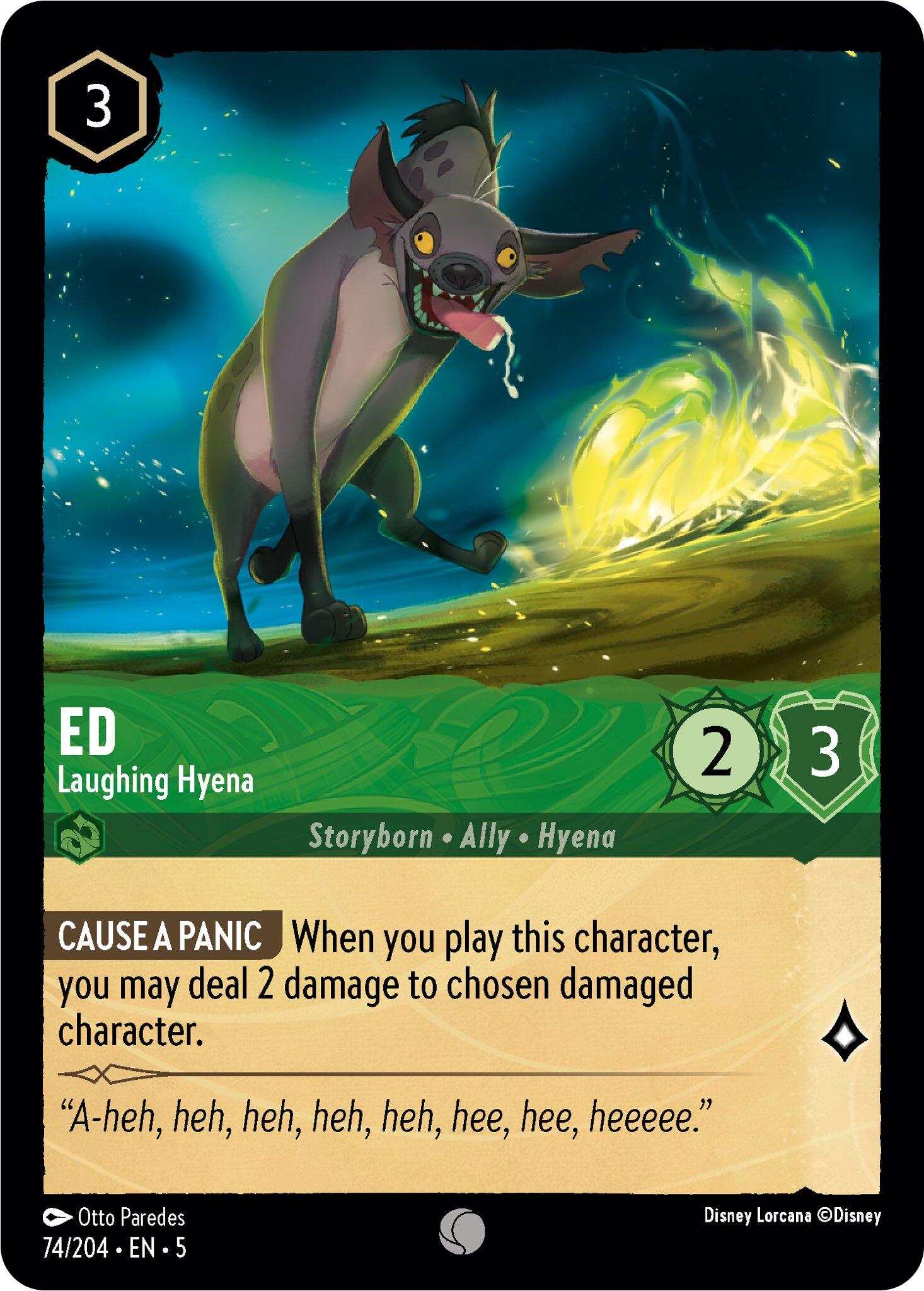 Ed - Laughing Hyena (74/204) [Shimmering Skies] | Eastridge Sports Cards & Games