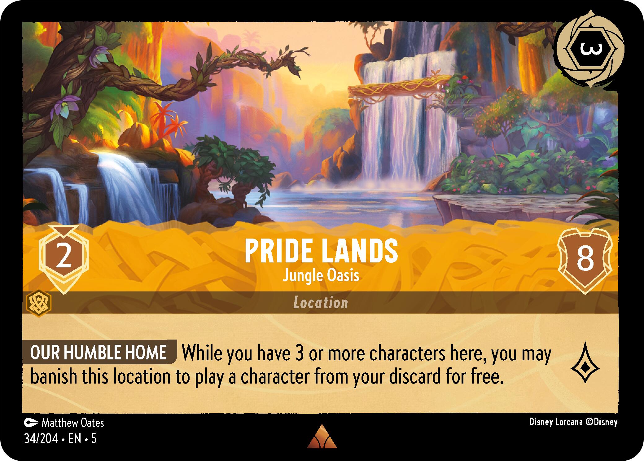 Pride Lands - Jungle Oasis (34/204) [Shimmering Skies] | Eastridge Sports Cards & Games