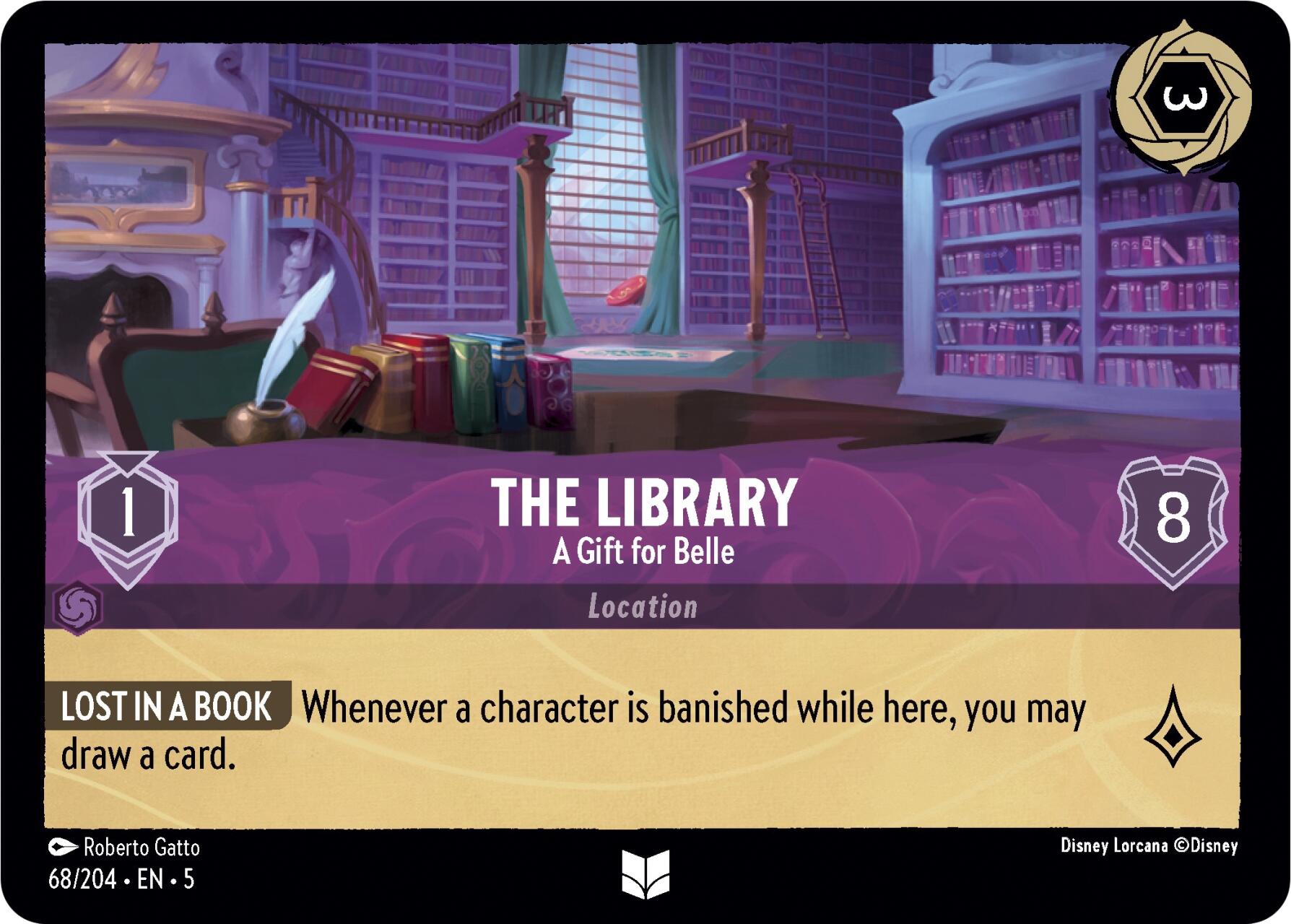 The Library - A Gift for Belle (68/204) [Shimmering Skies] | Eastridge Sports Cards & Games