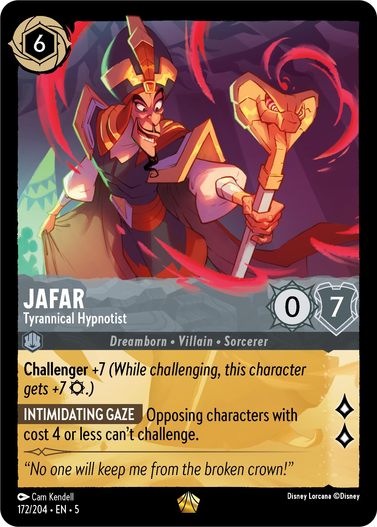 Jafar - Tyrannical Hypnotist (172/204) [Shimmering Skies] | Eastridge Sports Cards & Games