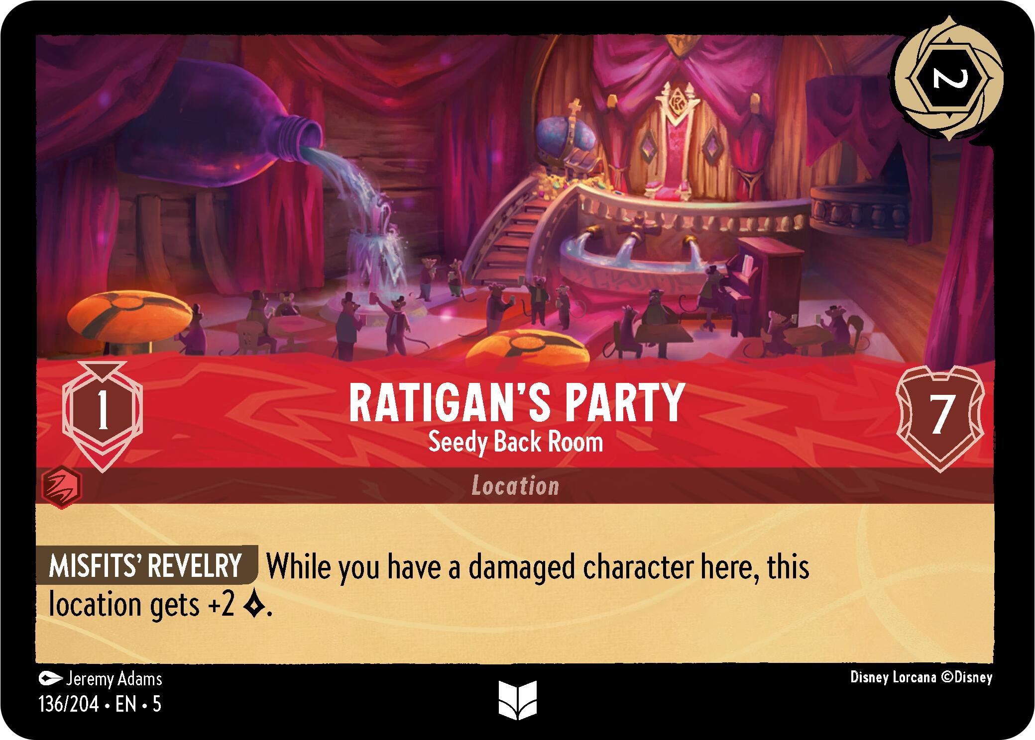 Ratigan's Party - Seedy Back Room (136/204) [Shimmering Skies] | Eastridge Sports Cards & Games