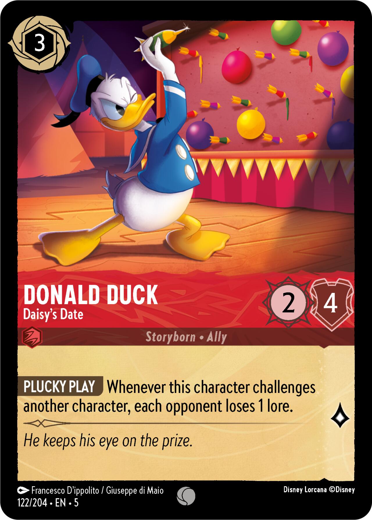 Donald Duck - Daisy's Date (122/204) [Shimmering Skies] | Eastridge Sports Cards & Games