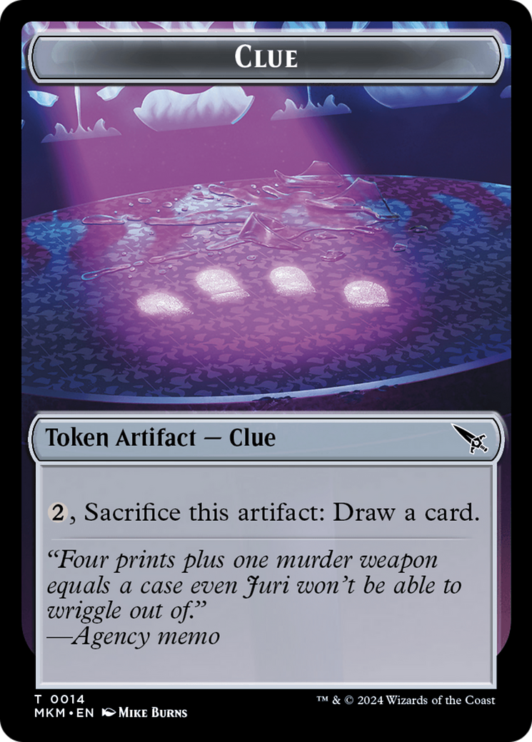 Clue (0014) // A 0041 Double-Sided Token [Murders at Karlov Manor Tokens] | Eastridge Sports Cards & Games