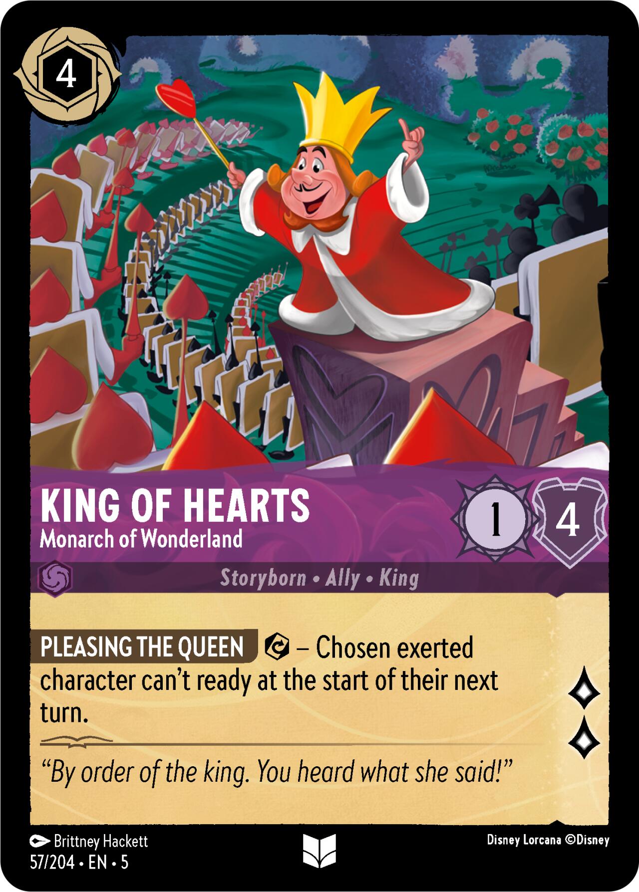 King of Hearts - Monarch of Wonderland (57/204) [Shimmering Skies] | Eastridge Sports Cards & Games