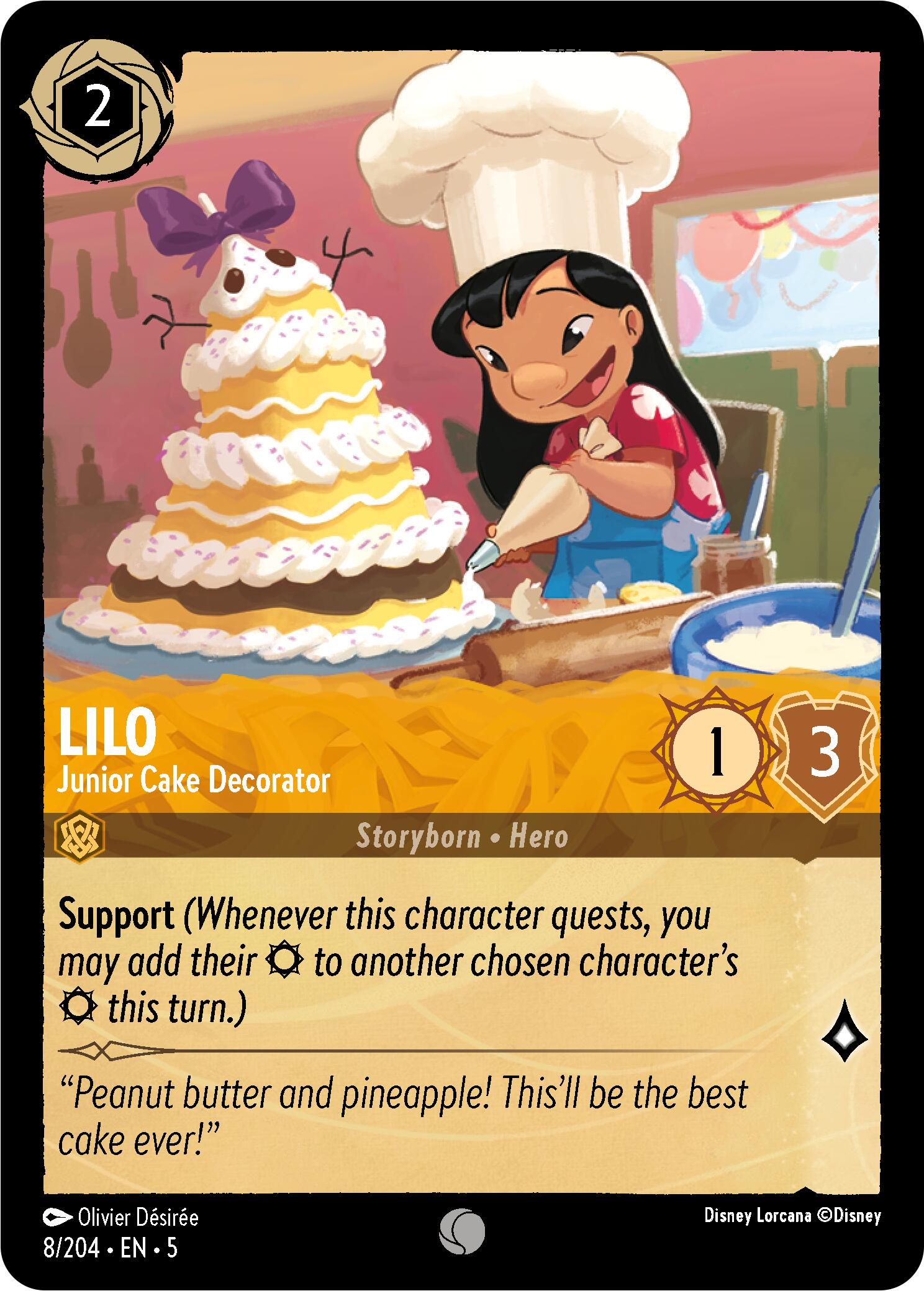 Lilo - Junior Cake Decorator (8/204) [Shimmering Skies] | Eastridge Sports Cards & Games