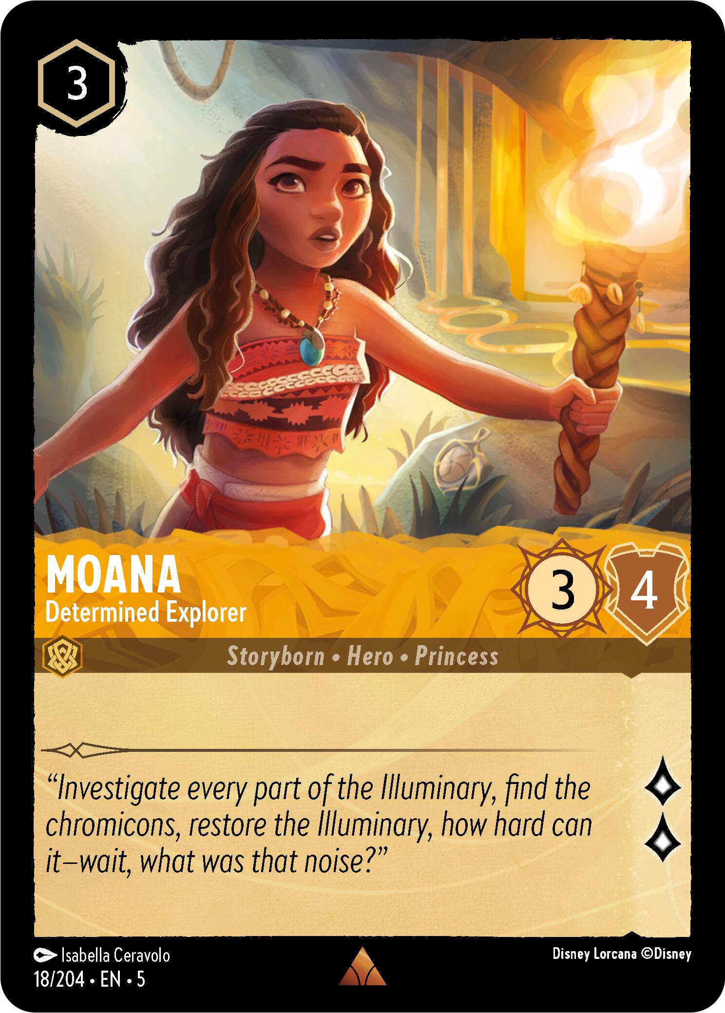 Moana - Determined Explorer (18/204) [Shimmering Skies] | Eastridge Sports Cards & Games