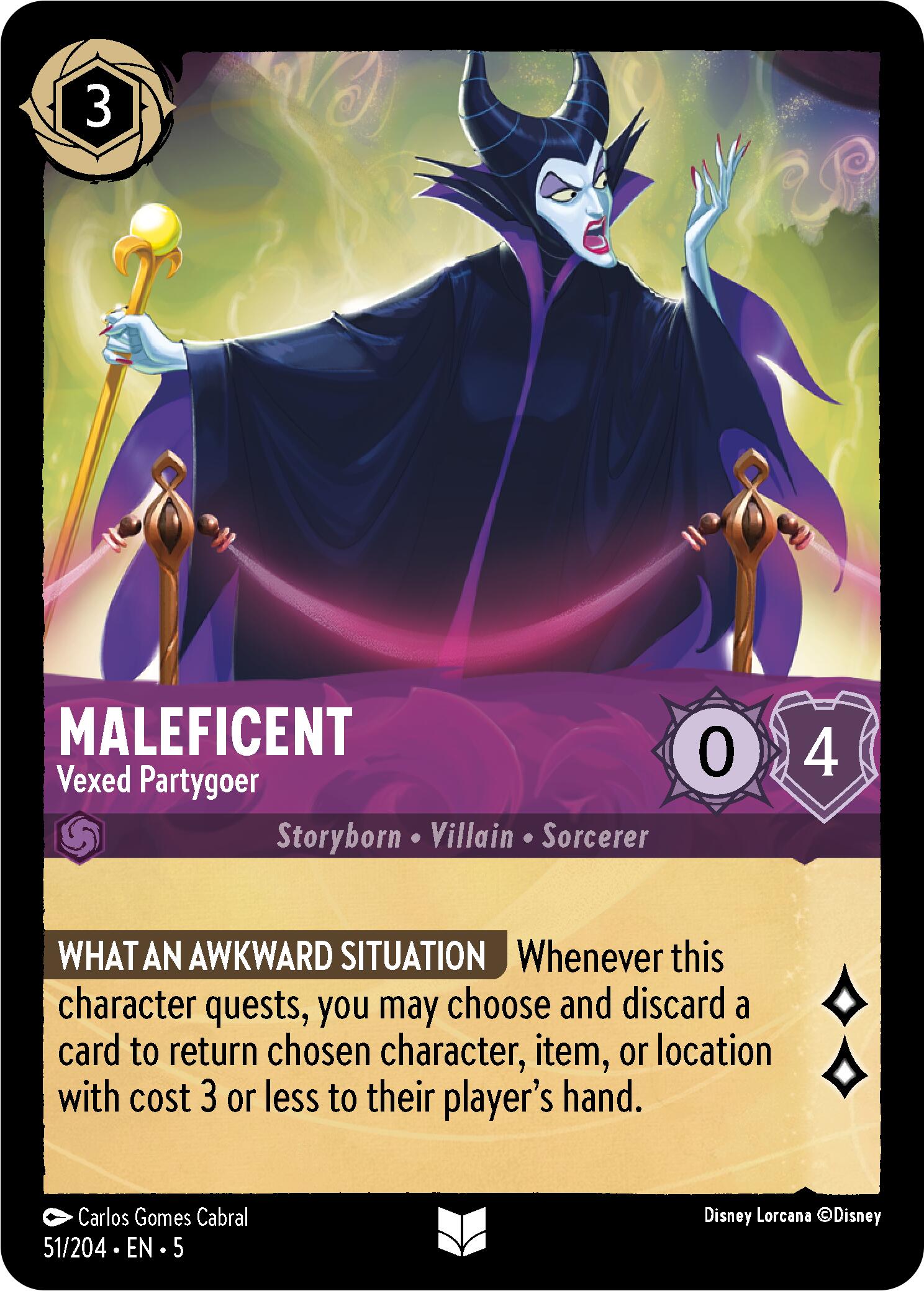 Maleficent - Vexed Partygoer (51/204) [Shimmering Skies] | Eastridge Sports Cards & Games