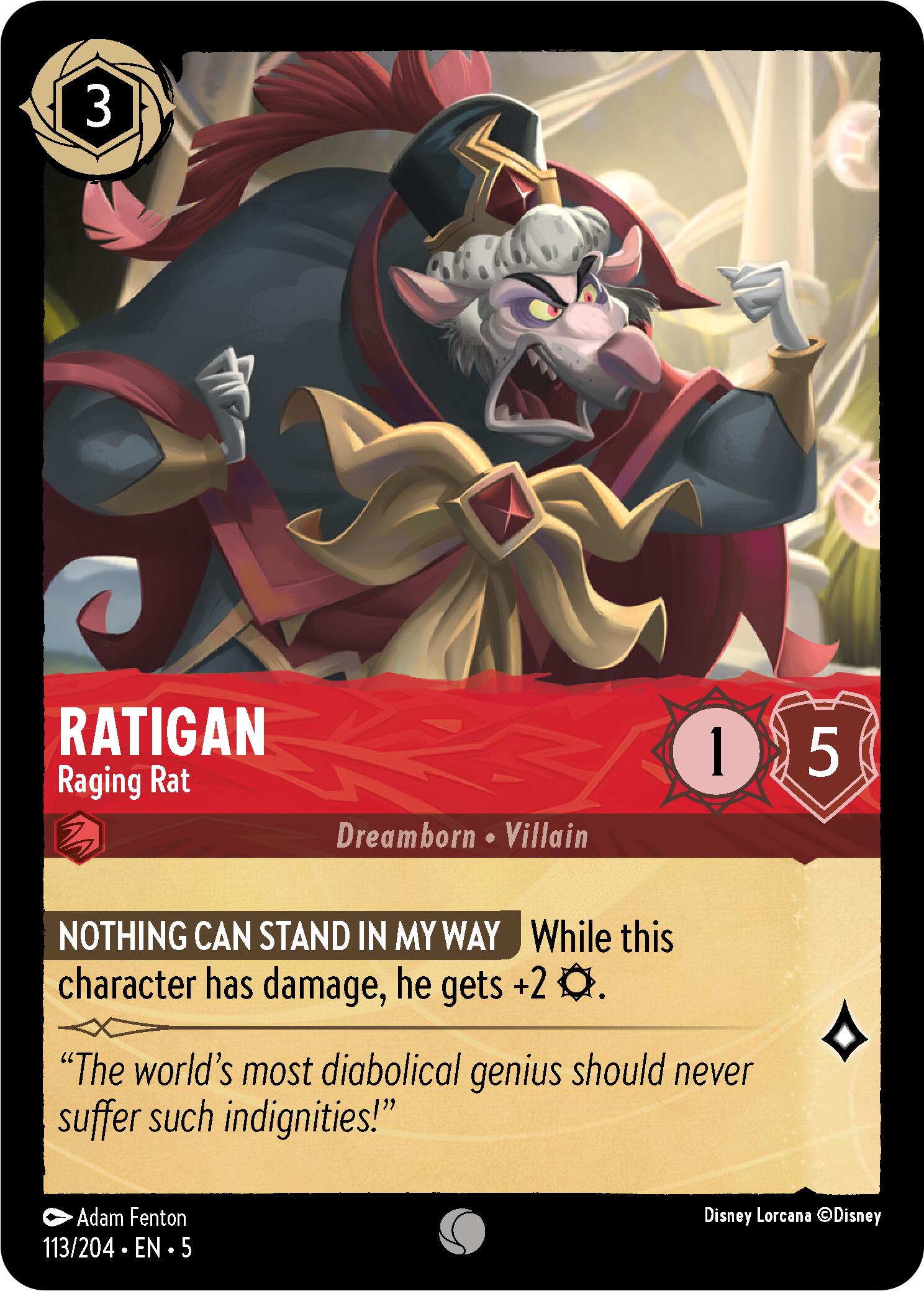 Ratigan - Raging Rat (113/204) [Shimmering Skies] | Eastridge Sports Cards & Games