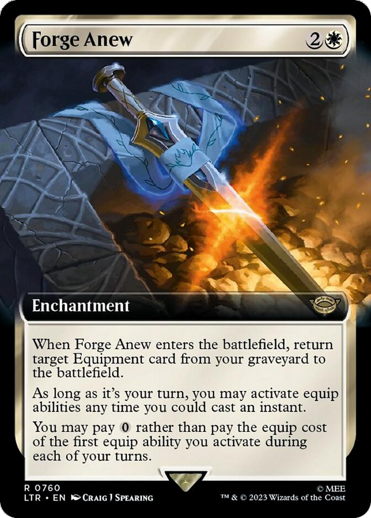 Forge Anew (Extended Art) (Surge Foil) [The Lord of the Rings: Tales of Middle-Earth] | Eastridge Sports Cards & Games