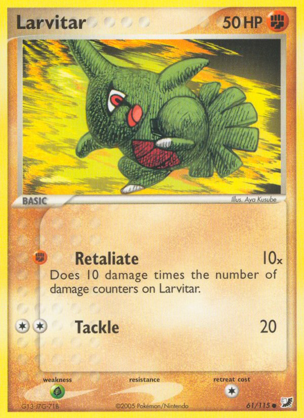 Larvitar (61/115) [EX: Unseen Forces] | Eastridge Sports Cards & Games