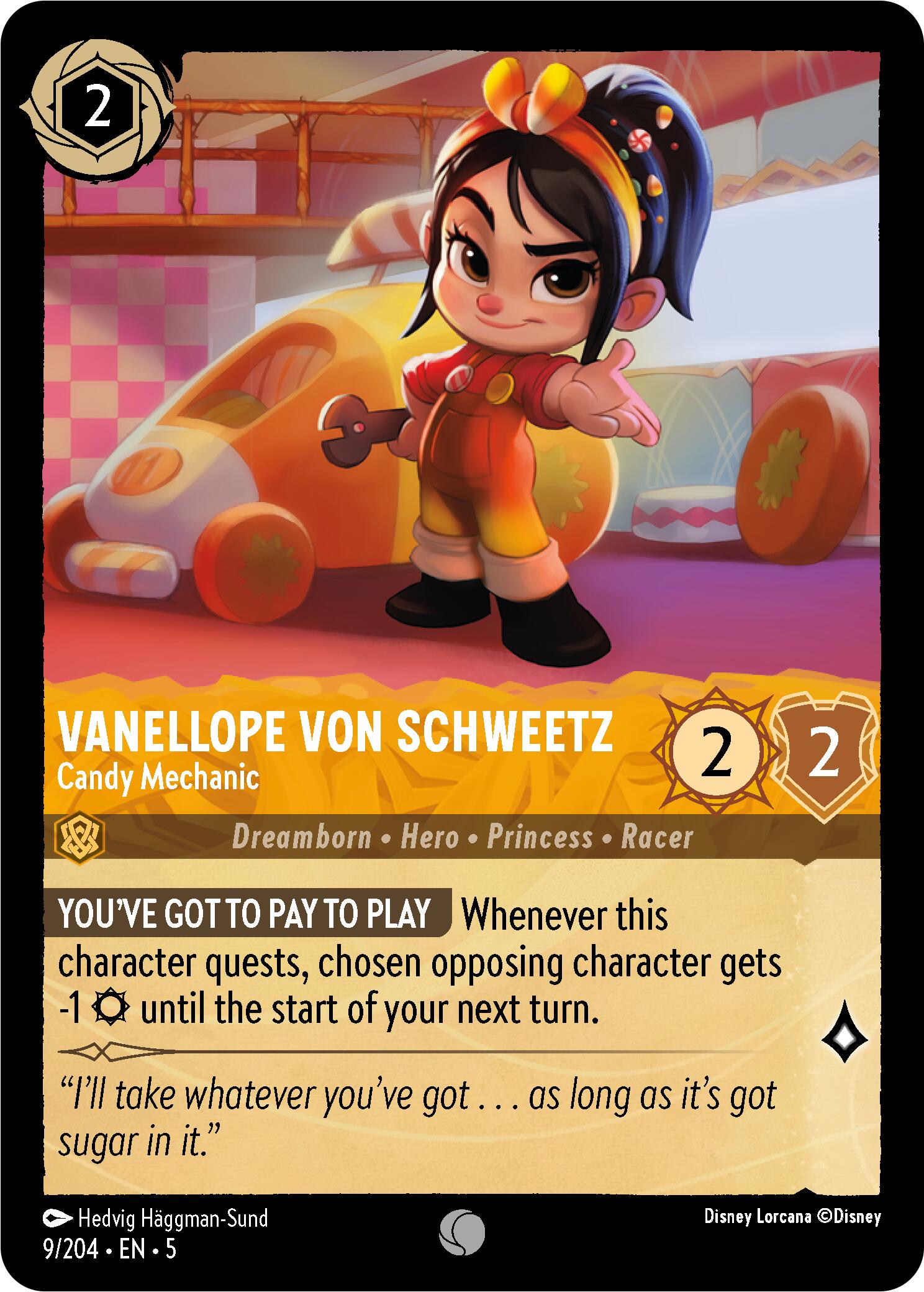 Vanellope von Schweetz - Candy Mechanic (9/204) [Shimmering Skies] | Eastridge Sports Cards & Games