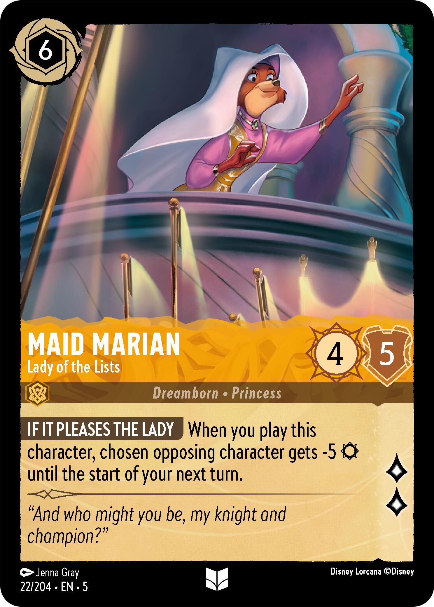 Maid Marian - Lady of the Lists (22/204) [Shimmering Skies] | Eastridge Sports Cards & Games