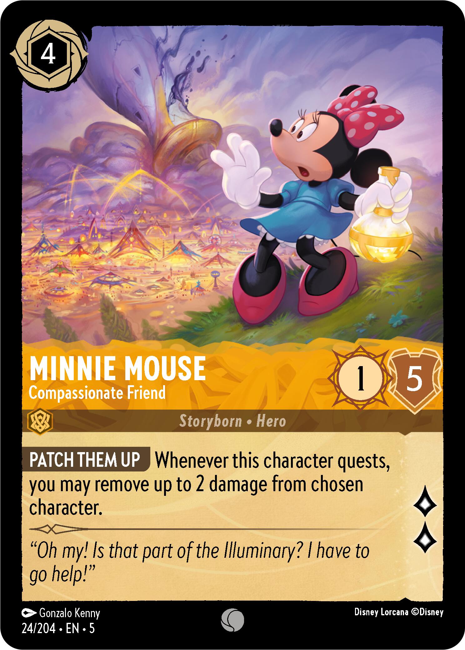 Minnie Mouse - Compassionate Friend (24/204) [Shimmering Skies] | Eastridge Sports Cards & Games