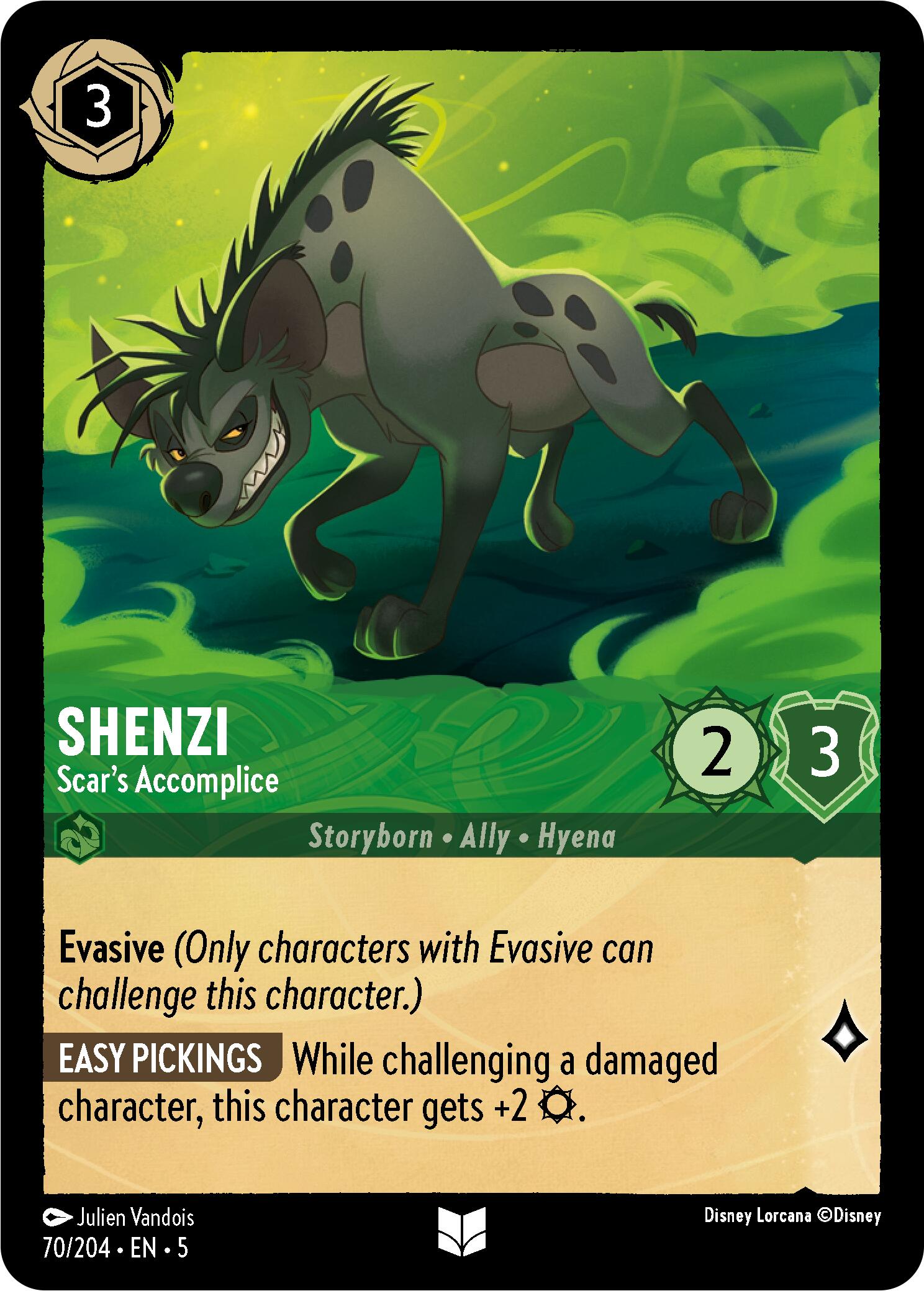 Shenzi - Scar's Accomplice (70/204) [Shimmering Skies] | Eastridge Sports Cards & Games