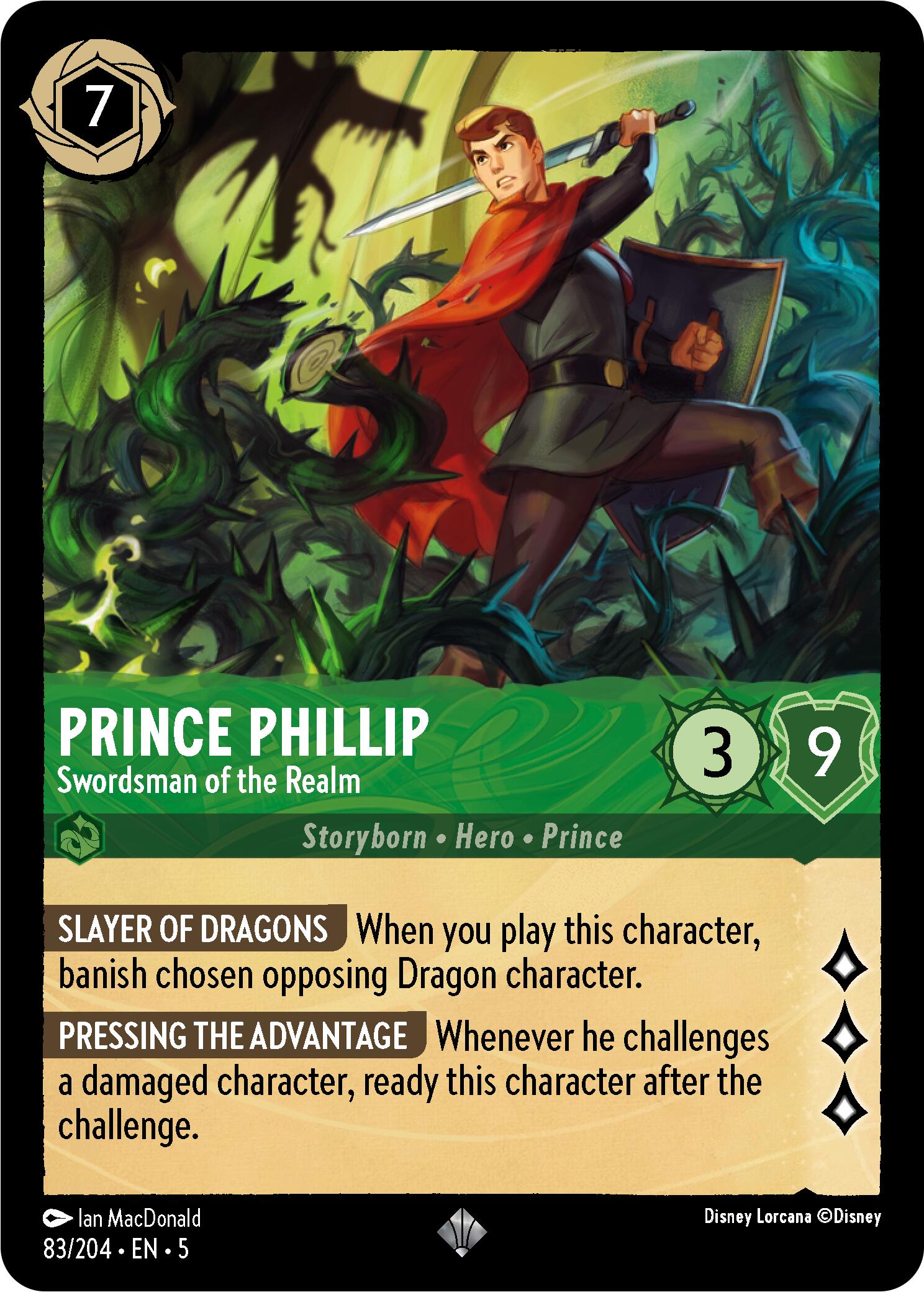 Prince Phillip - Swordsman of the Realm (83/204) [Shimmering Skies] | Eastridge Sports Cards & Games