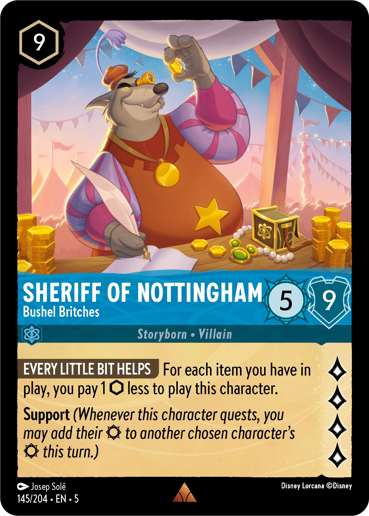 Sheriff of Nottingham - Bushel Britches (145/204) [Shimmering Skies] | Eastridge Sports Cards & Games